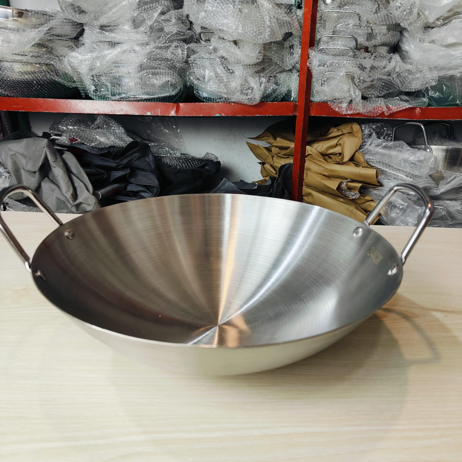 28cm Stainless Steel Chines Korai (Majuni free 3 pcs )