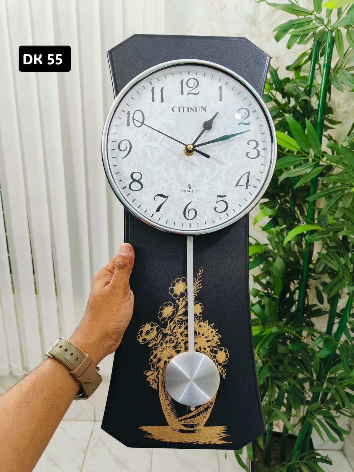 Black Mettro Desing CITISUN Pendulum ​Exclusive Wall Clock