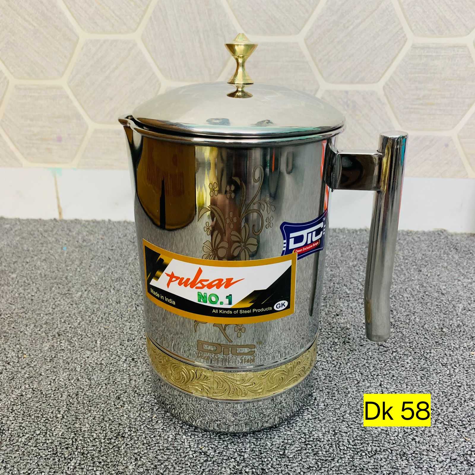 3 litter new Single Pitol work Stainless Steel Laser print Jug dk58