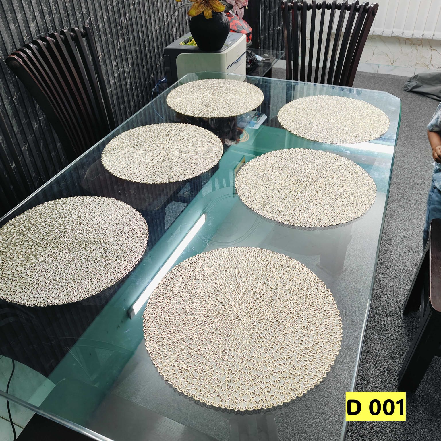 6 Pcs Placemat Fashion PVC Dining Table Mat Plate Pads D 001