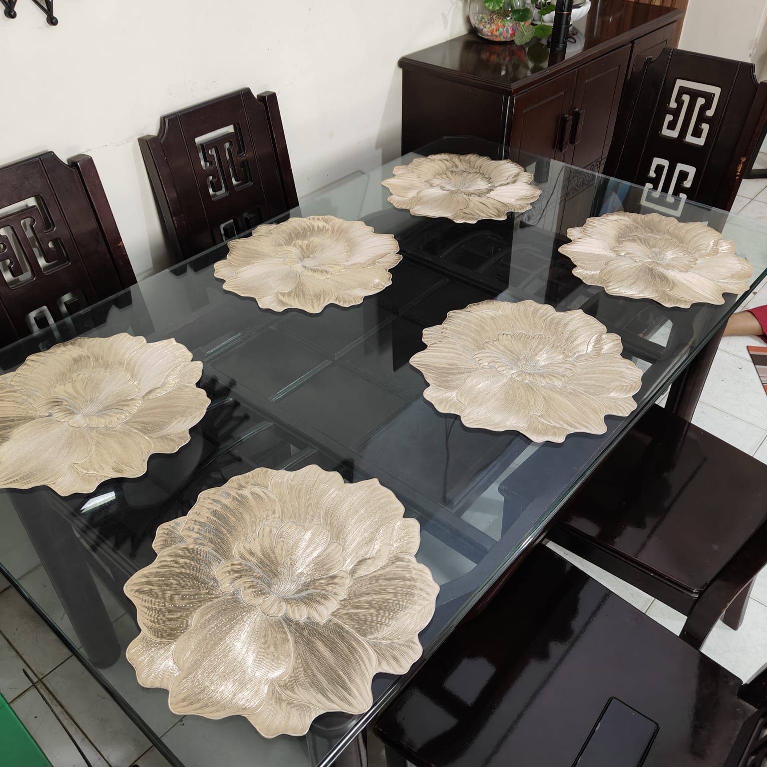 6 Pcs Placemat Fashion PVC Dining Table Mat Plate Pads 1023